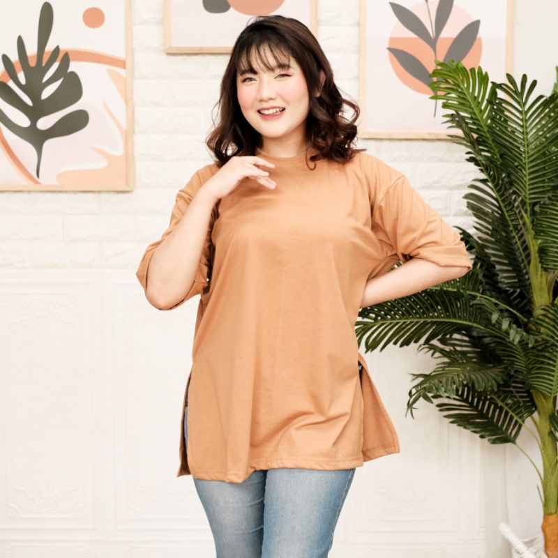 Kaos Wanita Oversize Cotton Combed 24S kualitas Premium.