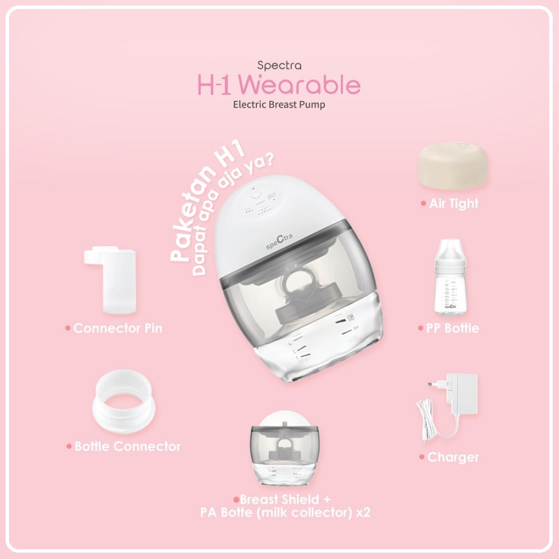 Spectra H1 Wearable Electric Breastpump | Pompa Asi Elektrik