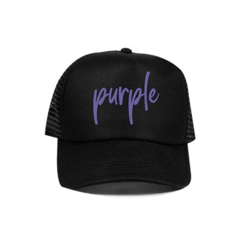 Topi Trucker purple