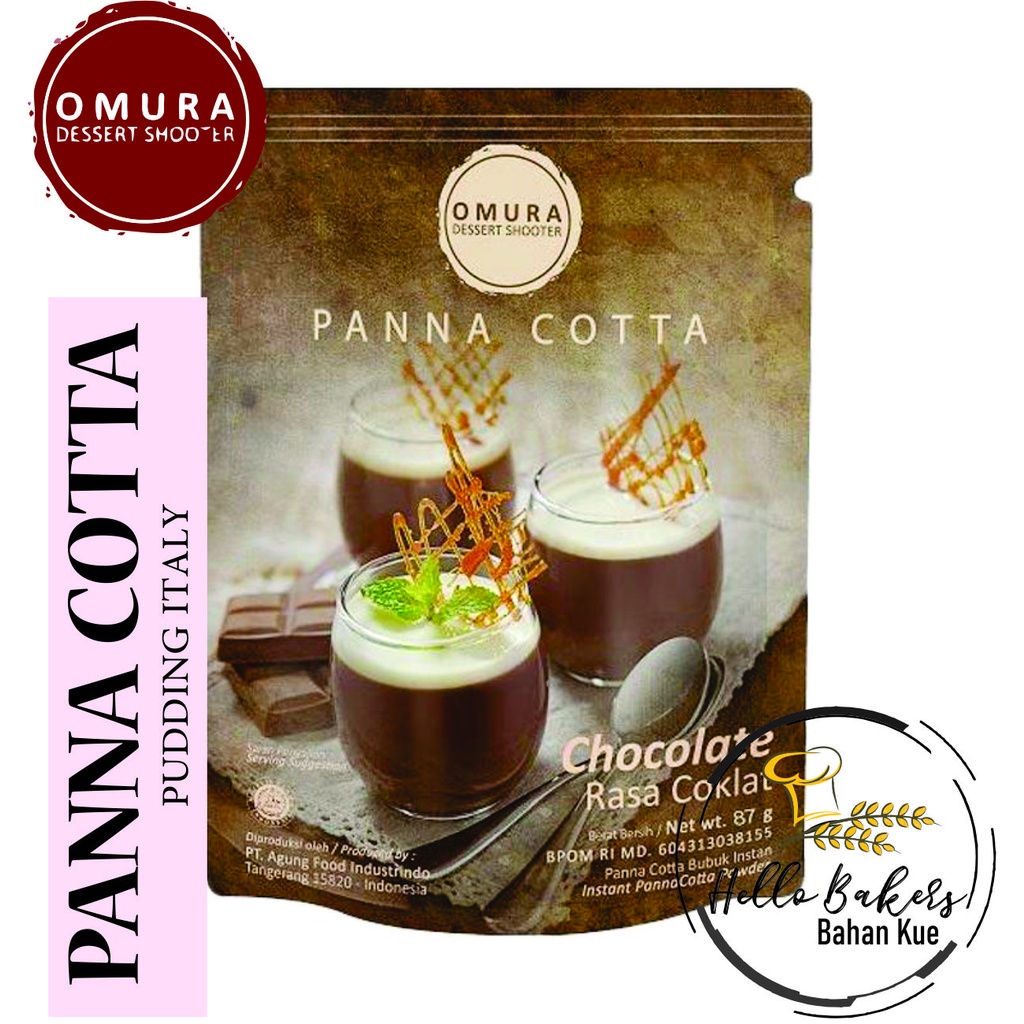 

Omura Dessert Panna Cotta Premix / Premiks Instant Pudding Italia Chocolate / Cokelat