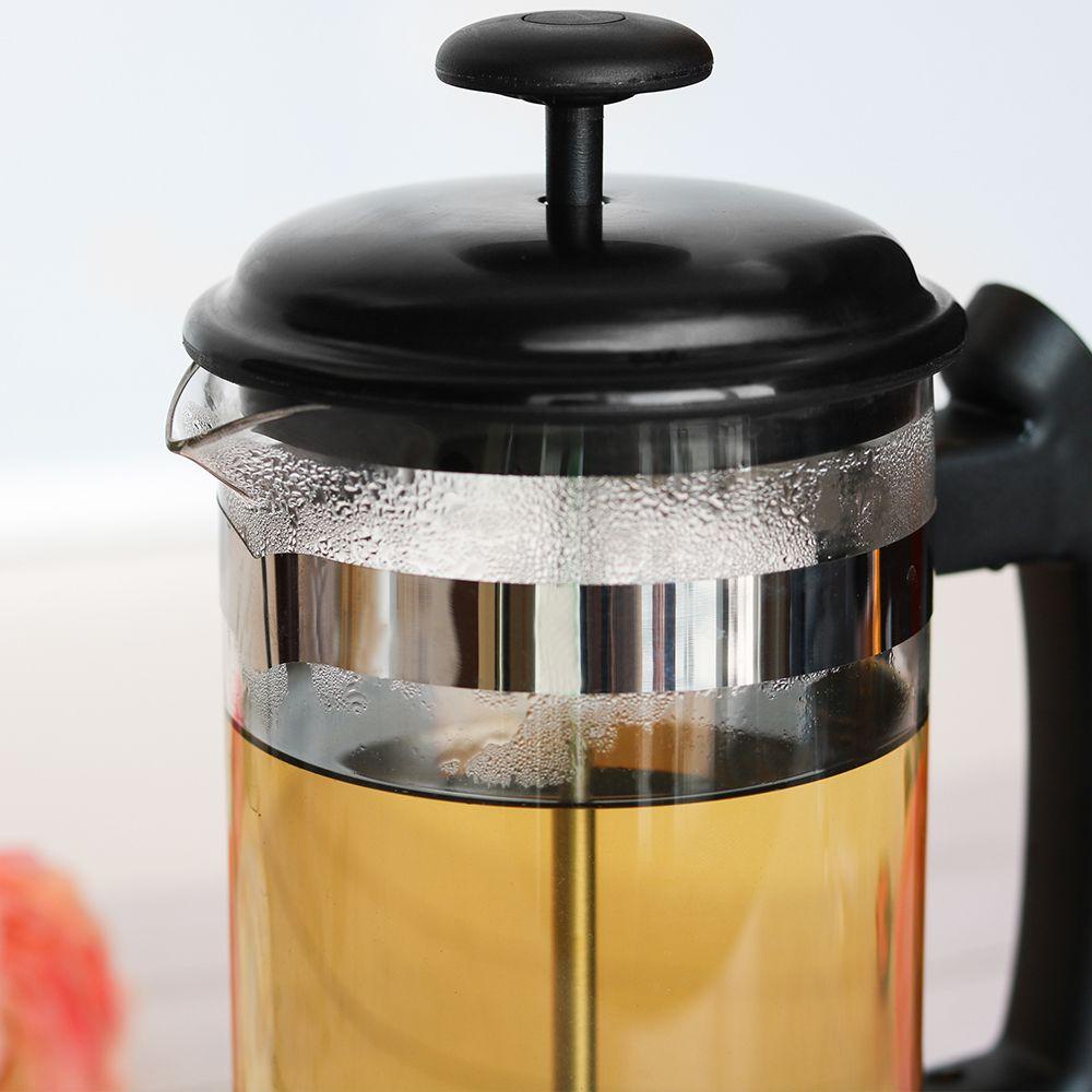 Solighter 1000ML French Press Coffee Pot Dengan Triple Filter Kopi Espresso Manual