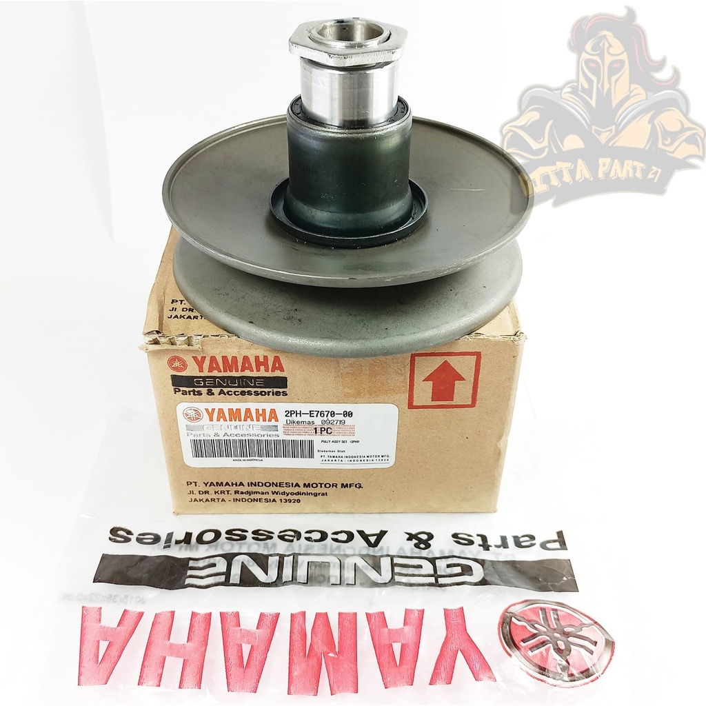 PULLY ONLY YAMAHA 2PH KUALITAS ASLI ORIGINAL YAMAHA PRESISI TINGGAL PASANG AWET DAN DIJAMIN MANTAP MIO M3 MIO Z MIO GT 125 SOUL GT 125 FINO FI XRIDE 125 PULY ONLY PULI ONLI