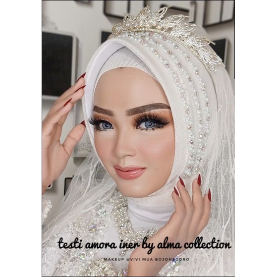 hiasan mutiara/hiasan hijab/acc hijab pengantin/amora