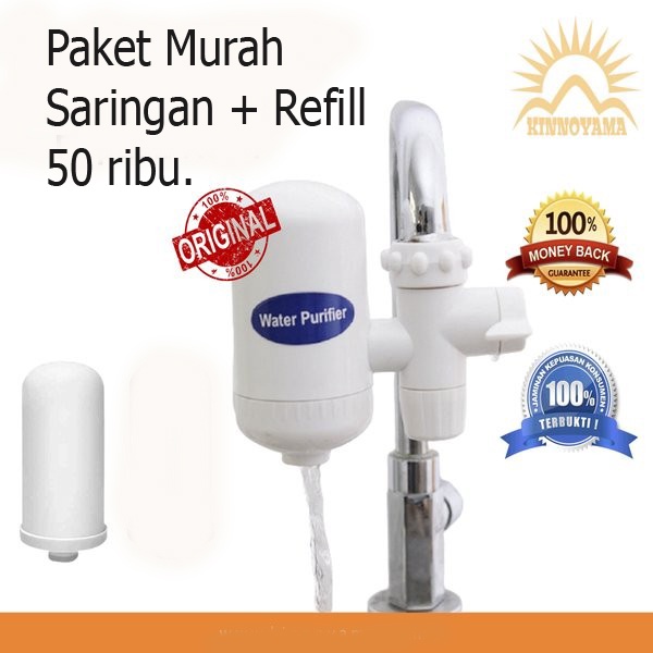 PAKET REFILL ISI ULANG DAN FILTER SARINGAN KERAN AIR WATER PURIFIER SWS HI-TECH CERAMIC CARTRIDGE