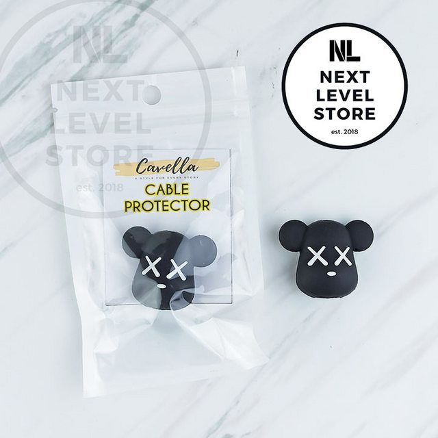 KAWS Series Cable Bite Pelindung Kabel Protection Black White