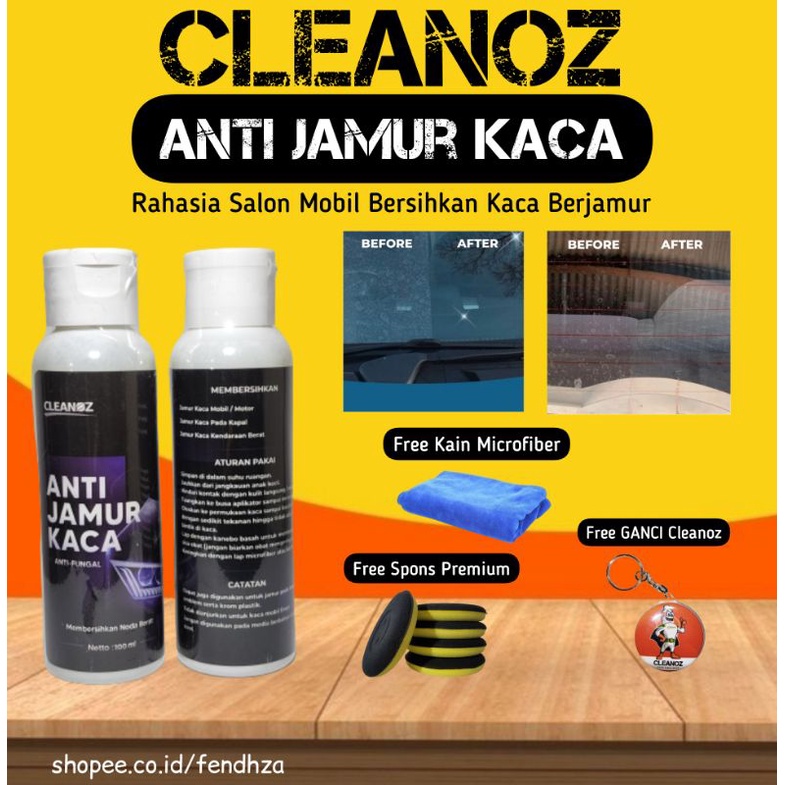 Cleanoz Anti Jamur Pembersih Kerak Kaca Jamur Mobil dan Kaca Aquarium