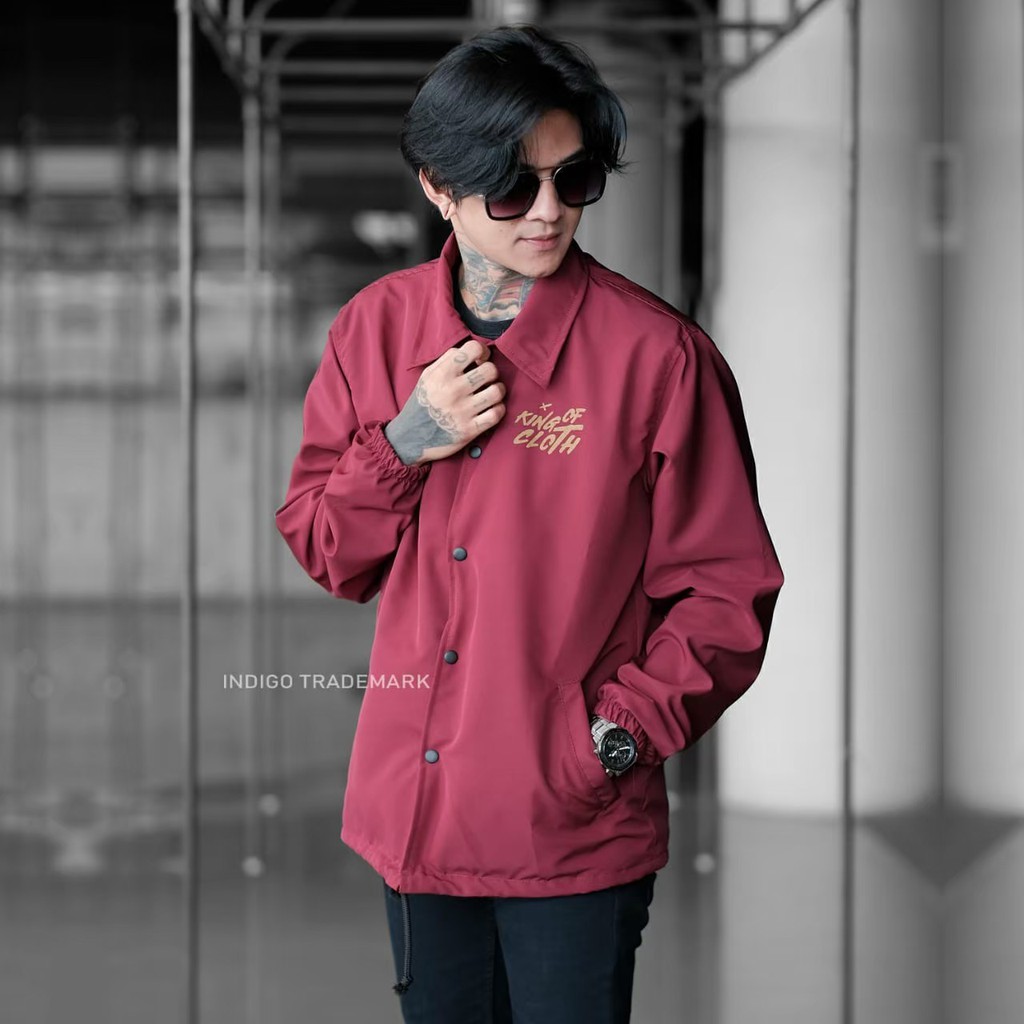 Jaket Coach Jaket Coach Pria Jaket Coach Jpn KOC Jaket Original Indigo Jaket Bahan Taslan