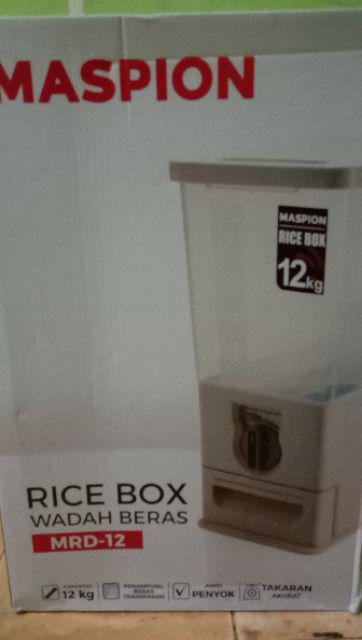 Rice Box - Tempat Penyimpanan Beras Kapasitas 12 Kg Maspion Mrd-12 / Mrd 12