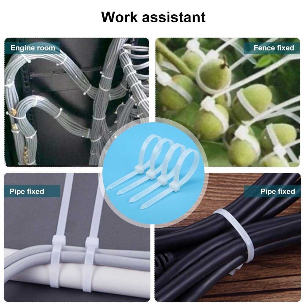 Kabel Tis Ties Self Locking Wire Zip 3x150 mm 1000 PCS Desain Unik Minimalis Perlengkapan Perkakas Berkualitas