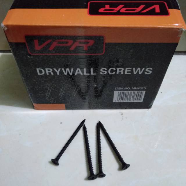 Skrup gipsun 2&quot; sekrup gypsum 5cm sekrup gybsum hitam 5cm