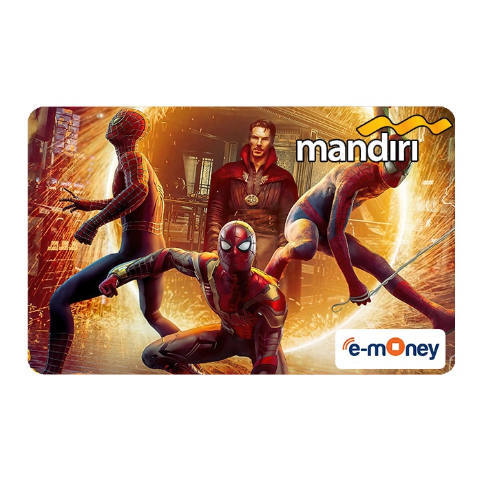 emoney mandiri spiderman multiverse kartu etoll custom keren bagus