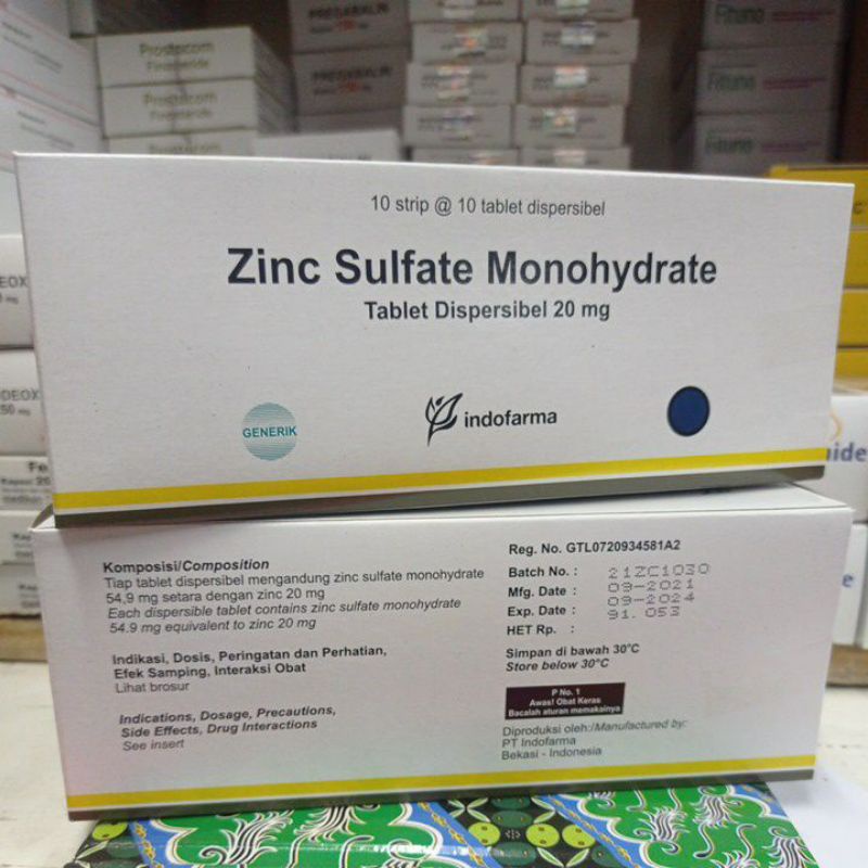 zinc sulfate monohydrate 20mg