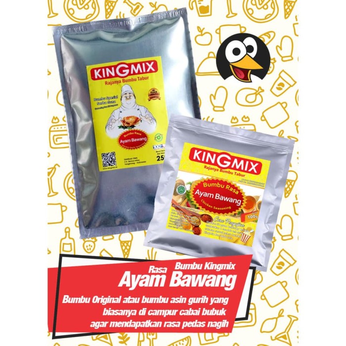 

Instan-Masak-Bumbu- Bumbu Tabur Rasa Ayam Bawang Kingmix 100Gr -Bumbu-Masak-Instan.