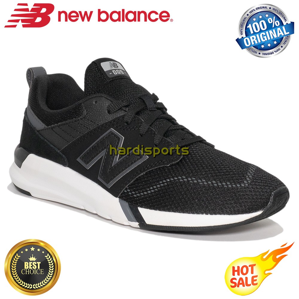 Sepatu Sneaker Pria New Balance Lifestyle 009 MS009BK1 - Black ORIGINAL