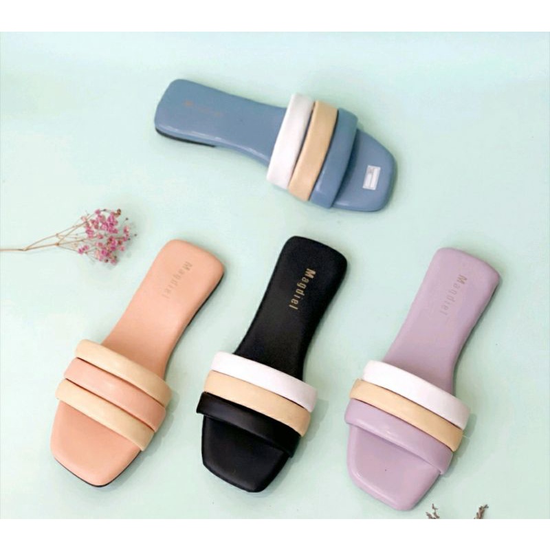 mikha sandal // sandal cewek / sandal cewek murah / slip sandal / sandal empuk