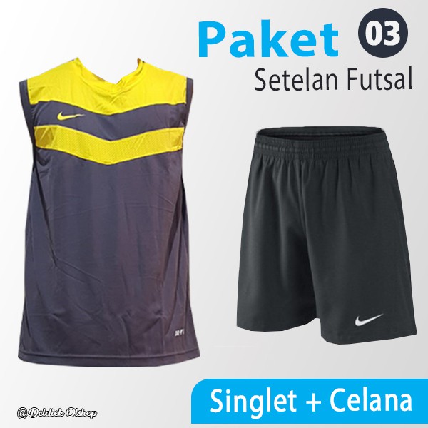 Kaos Singlet Futsal Dan Celana Futsal Setelan Futsal Pakaian Futsal Nike Shopee Indonesia