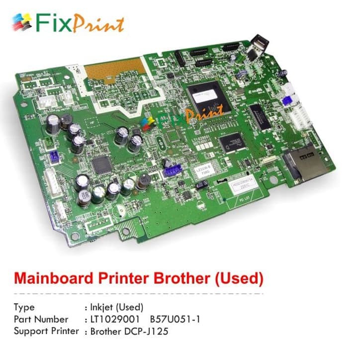 Mainboard Printer Brother DCP J125 Logic Board Brother DCP-J125 Used