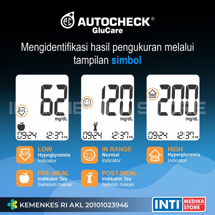 Autocheck - Alat Cek Gula Darah Autocheck Glucare Alat Cek Diabetes #98