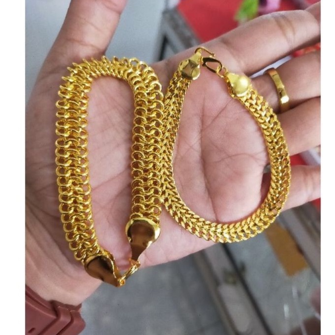 gelang koin mirip emas 24k