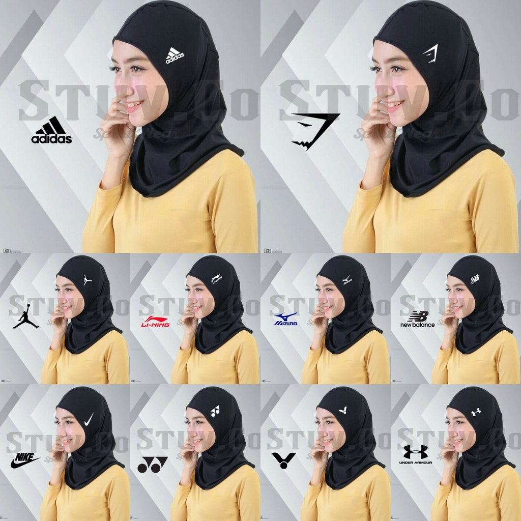 PAKET HIJAB INSTAN SPORT KERUDUNG WANITA MANSET TANGAN ARM SLEEVE HANSOCK HANDSOCK JILBAB INSTAN SPORT OLAHRAGA SEPAKBOLA VOLI BASKET