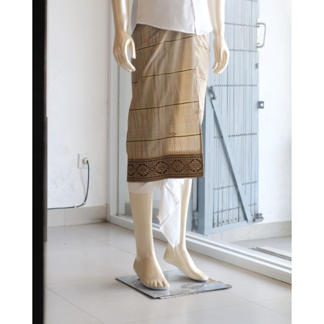 Saput Endek Kombinasi Bordir Semi Songket / Busana Adat Bali / Busana Adat Bali Pria / Pakaian Adat 
