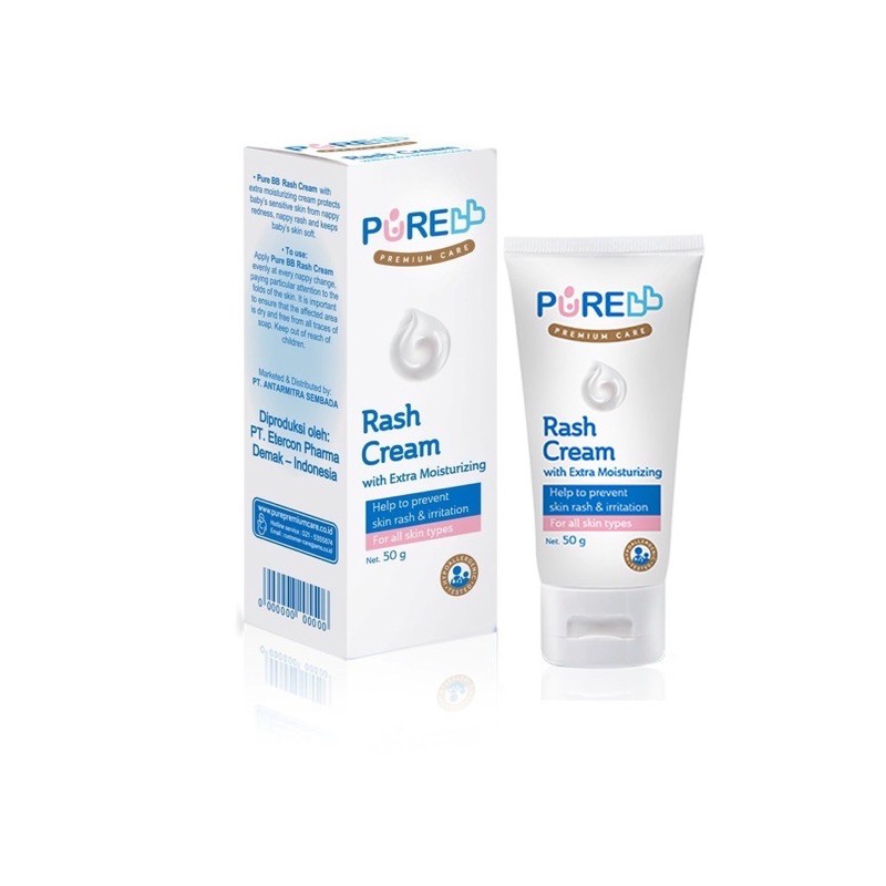 PURE Baby Rash Cream 50gr 50 gr (Krim Anti Ruam Bayi)