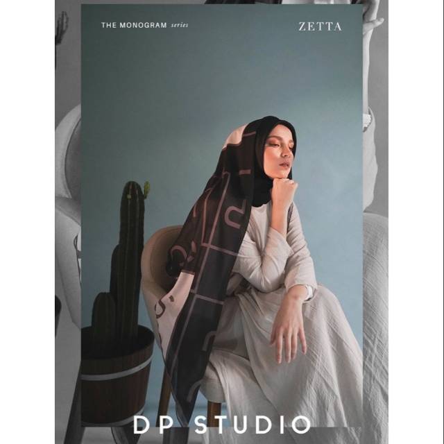 Preloved PL DP Dian Pelangi Studio Hijab Monogram Series Zetta