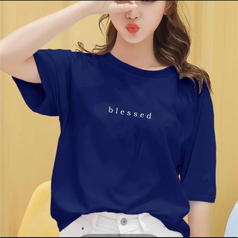 ✅ COD - KAOS OBLONG WANITA BAJU DISTRO CEWEK ATASAN WANITA MURAH LENGAN PENDEK  SPANDEK TEBAL-7