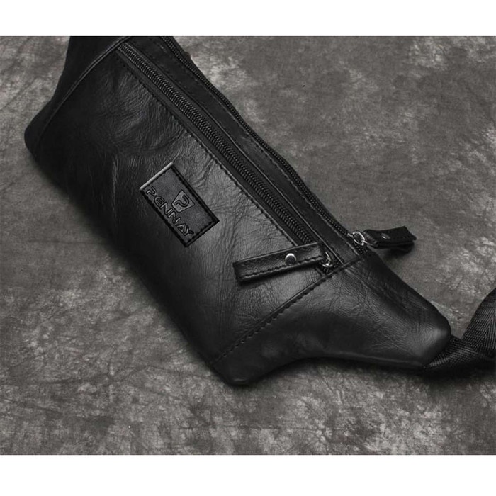 TAS PRIA Dream - Tas Slempang Pria Kulit Asli Ew04 Termurah - Anti Air - Hitam bergaransi termurah k