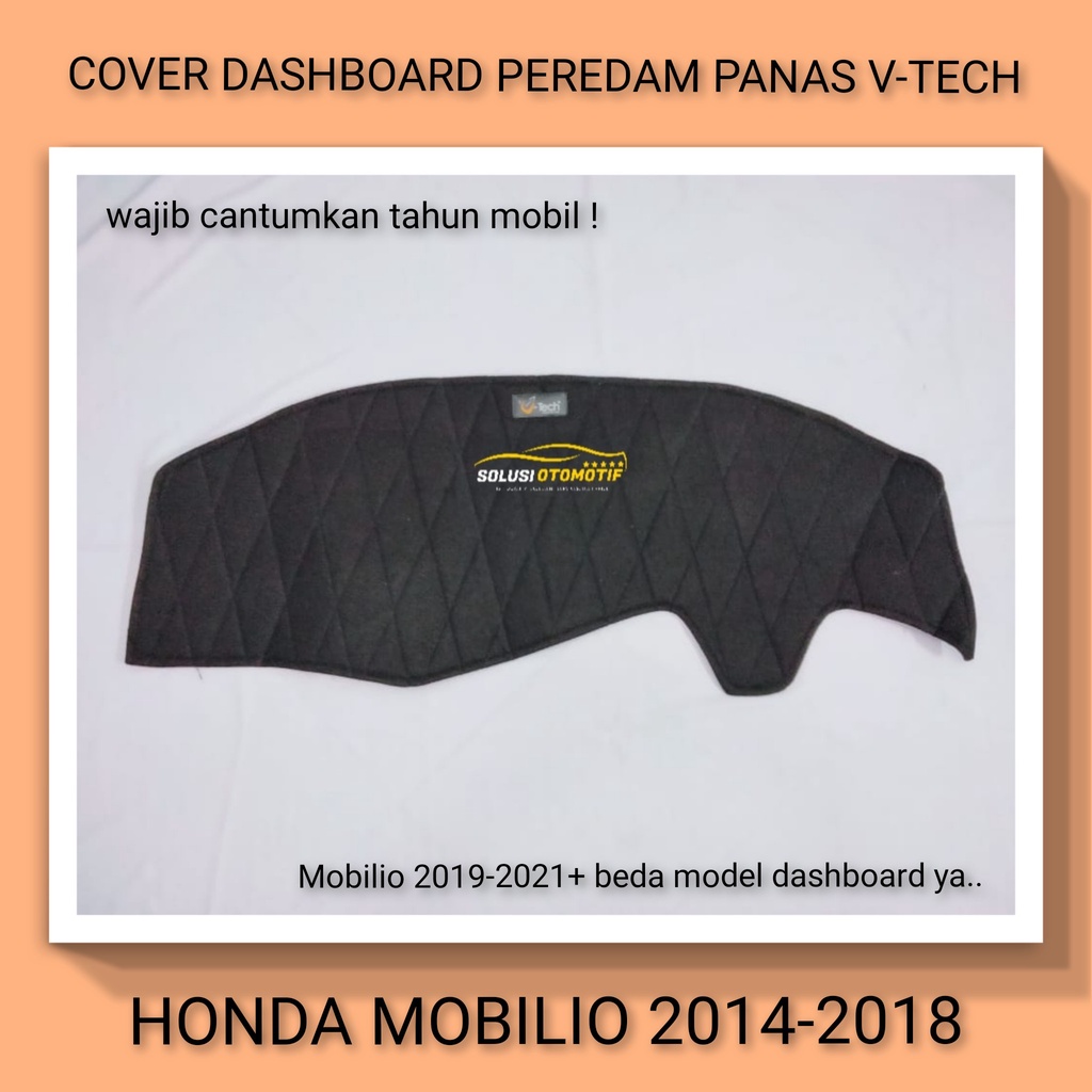 HONDA MOBILIO 2014-2024+All New Cover Peredam Pelindung Anti Panas Dashboard Aksesoris Mobil VTECH O