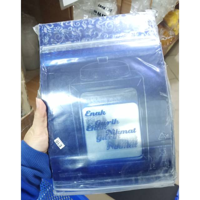 Standing pouch warna motif 20x29 cm - kantong plastik