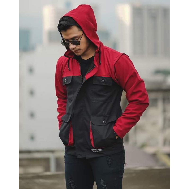 Parka PDL/JAKET  LENGAN PANJANG BISA DI COPOT/JAKET PRIA/TERBARU ORIGINAL