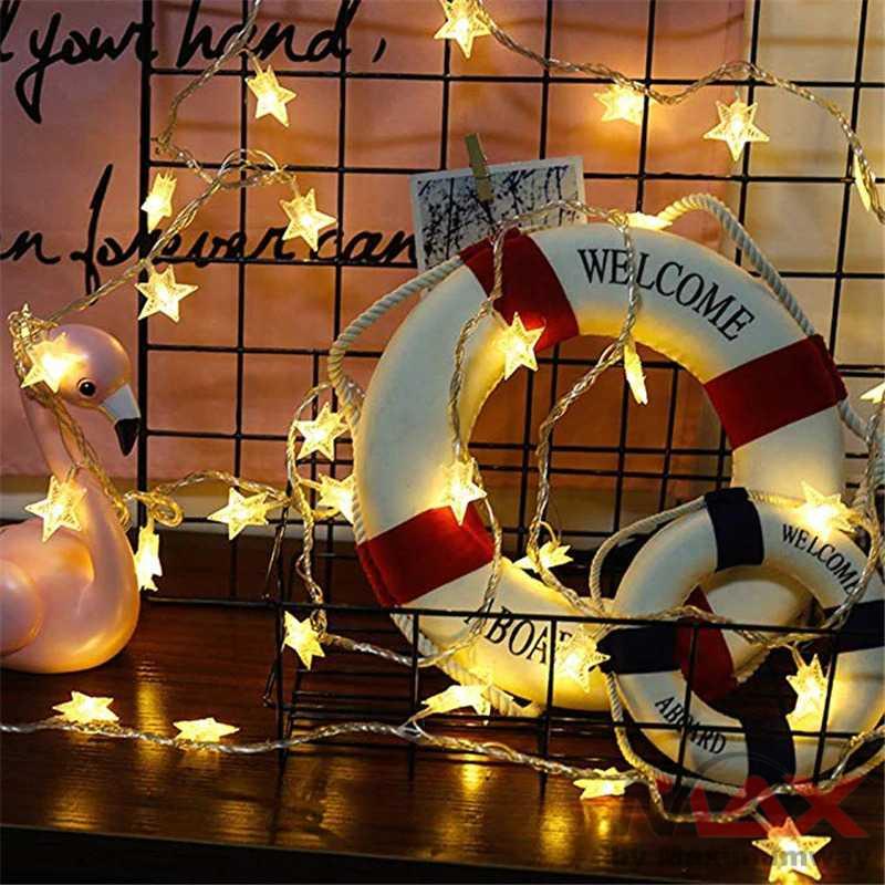 ANBLUB Lampu Hias Dekorasi pesta bintang Star Light String Twinkle 20 LED 3M - G23 Warna Warm White