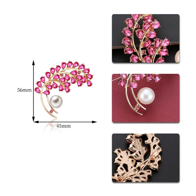 Siy Pin Bros Bunga Hiasan Mutiaraberlian Imitasi Warnawarni Untuk Wanita Charms