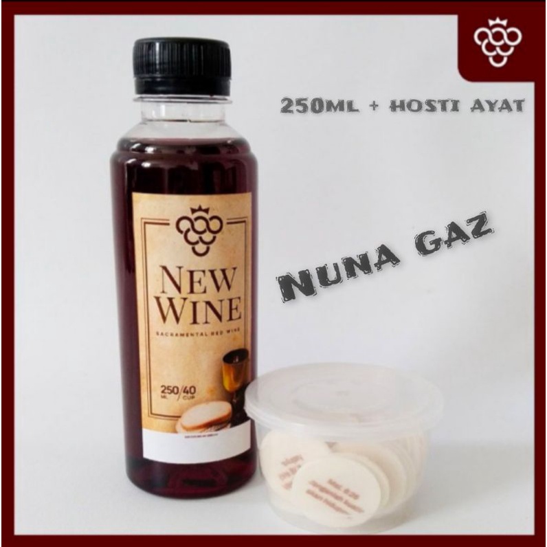 

Minuman Perjamuan Gereja Botol 250ml + Hosti Ayat