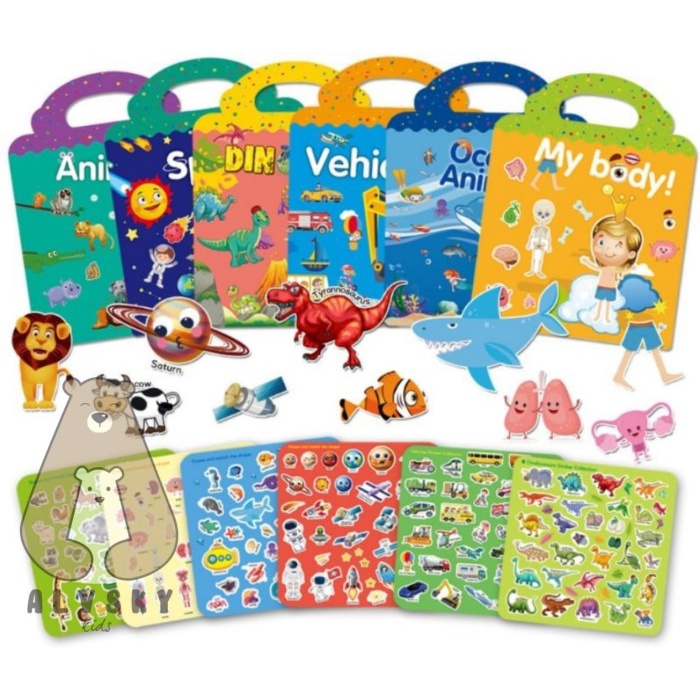 

Mainan Permainan Edukasi Buku Stiker Montessori Kids Toys Kado Ulang Tahun Anak 3 4 5 6 Tahun Laki Laki Perempuan Lucu Import Murah