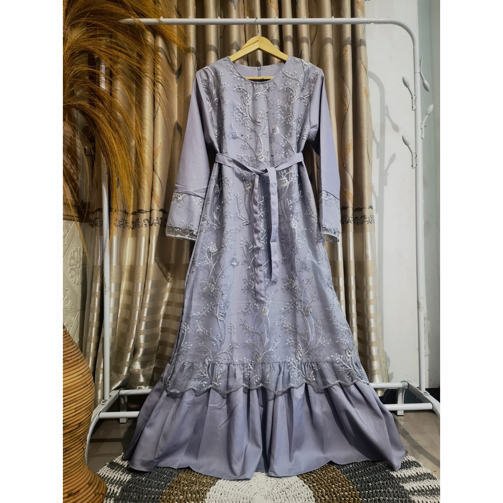 PARAMITA MAXI , GAMIS BRUKAT JUMBO LD 120 , GAMIOS PESTA JUMBO / GAMIS PESTA TERBARU