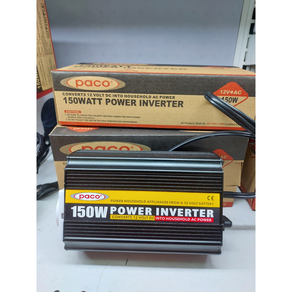 POWER INVERTER 150W / ALAT SUPLAI ARUS LISTRIK  12V / RUBAH LISTRIK DC - AC