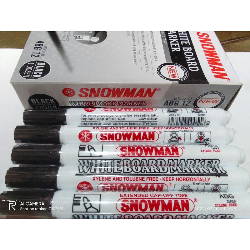 

SNOWMAN SPIDOL BOARD MAKER/ SEPIDOL NON PERMANEN HITAM/MERAH