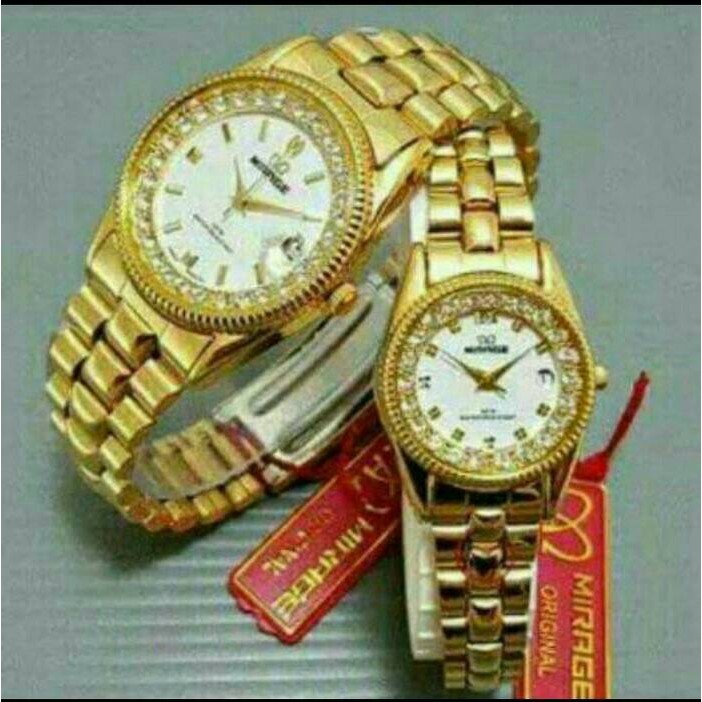 HITS COUPLE Jam Tangan Mirage 1579 Original 1579 tersedia Pria / Wanita