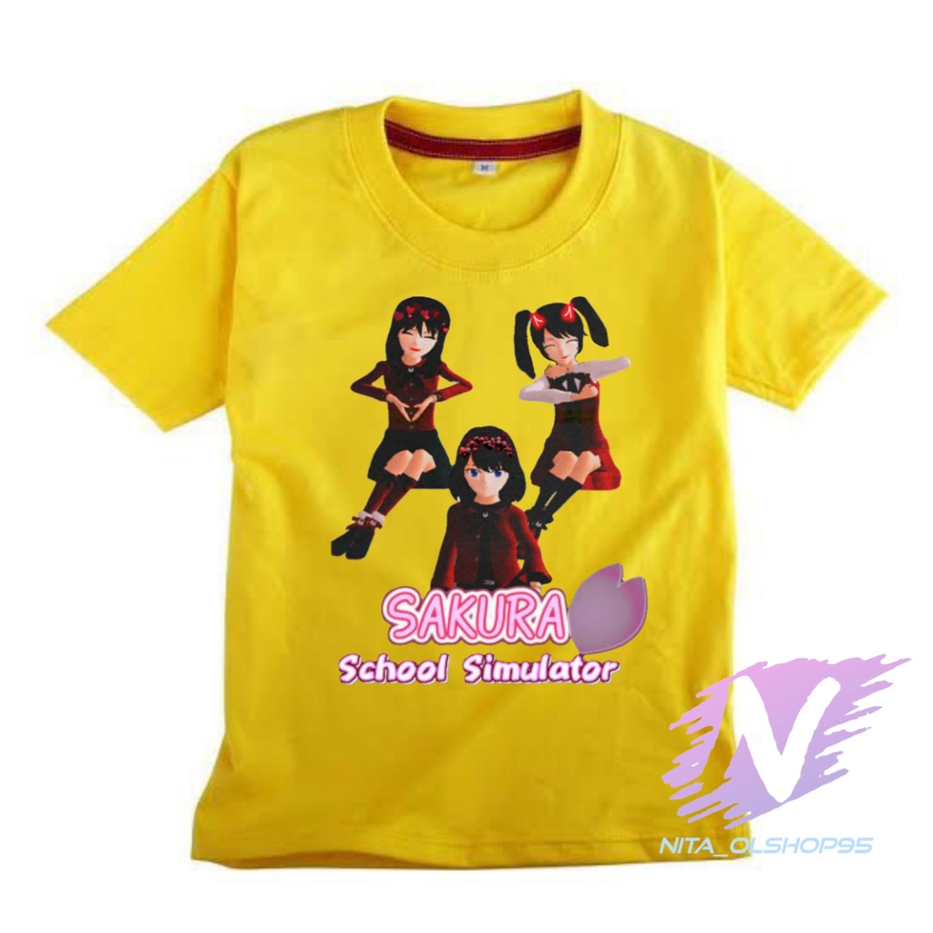 kaos sakura school simulator baju kaos anak sakura sahabat
