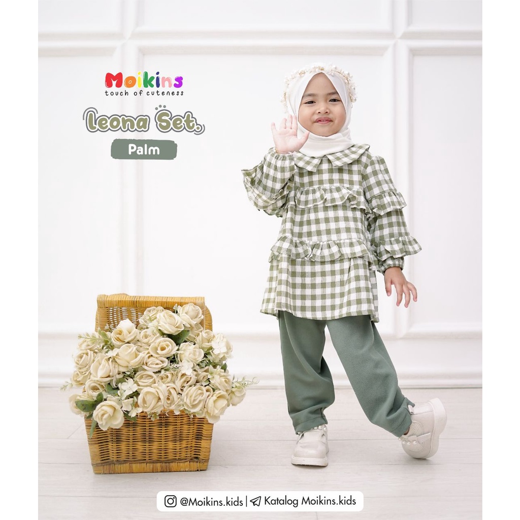One Set Anak. Leona One Set - Moikins (Ready Stok)
