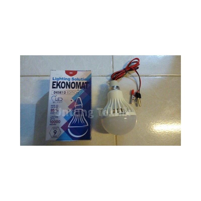 Murah Lampu LED 9 watt Emergency 12 volt