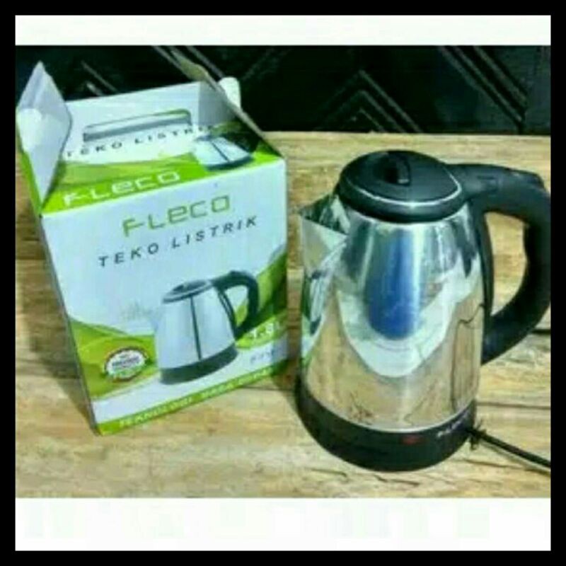 Stok Ready Teco Listrik Teko Mug Elektrik 1,8Liter Penas Air Otmatis Stainless