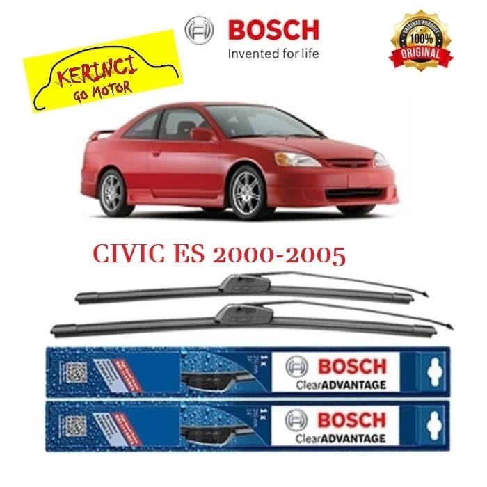 WIPER BOSCH CLEAR ADVANTAGE HONDA CIVIC ES 2000-2005 20&quot; &amp; 18&quot; SET