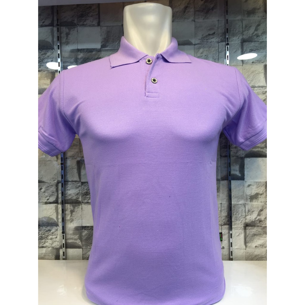 KAOS POLO UNGU MUDA