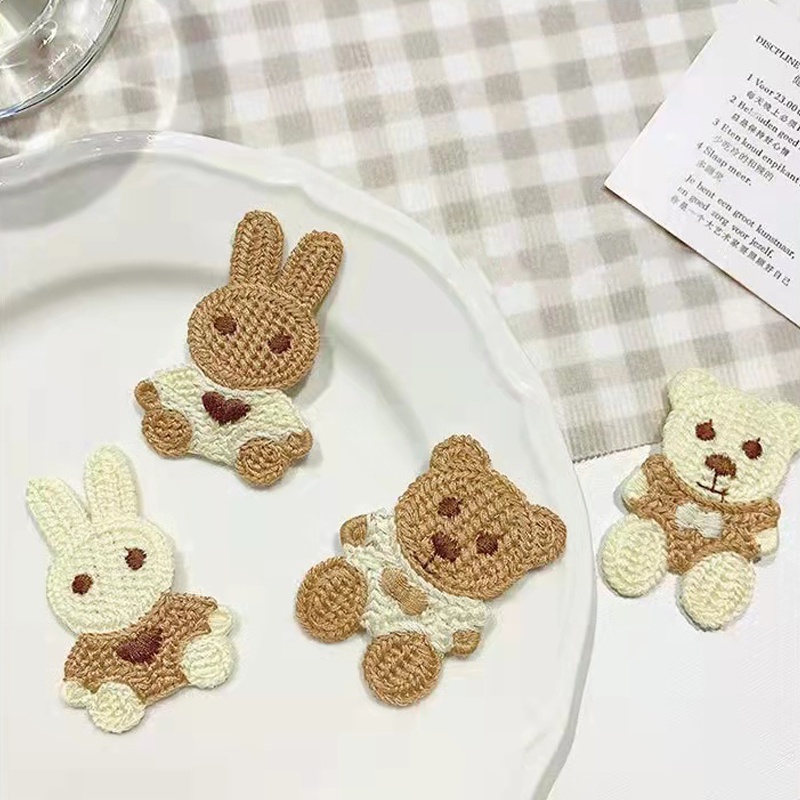 Jepit Rambut Teddy Lucu Model Rajut Untuk Wanita Aksesoris Fashion