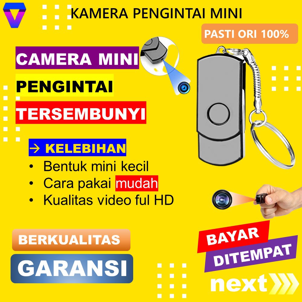 CAMERA PENGINTAI MINI KAMERA MINI TERSEMBUNYI TANPA KABEL CCTV KECIL SPY CAM HIDDEN CAMERA HD JS132