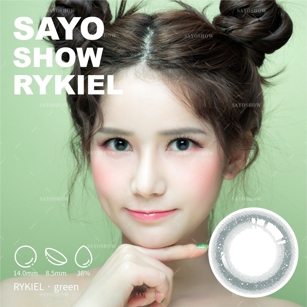 SAYOSHOW 1 PCS/SEBELAH MATA ( HANYA 1 PCS ) - Softlens RYKIEL Normal, Minus  1.00 S/D-8.00 (14 mm)