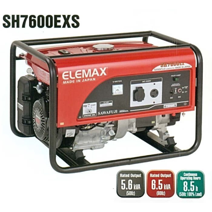 Elemax SH7600-EXS Mesin Generator Set Genset Honda Bensin SH7600EXS